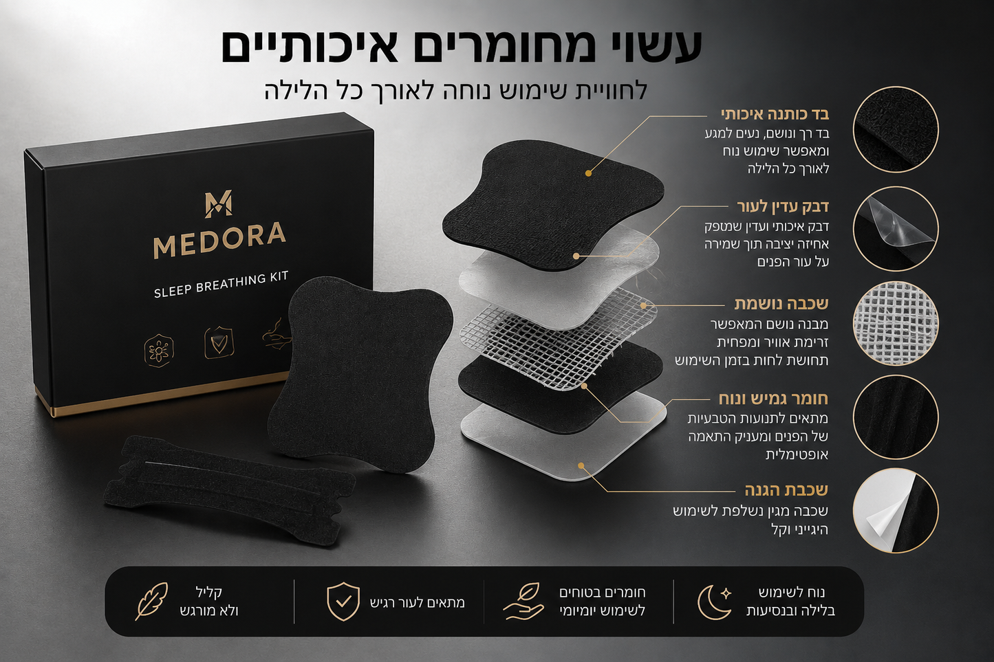 NiteBreathe™ – ערכת נשימה לשינה רגועה