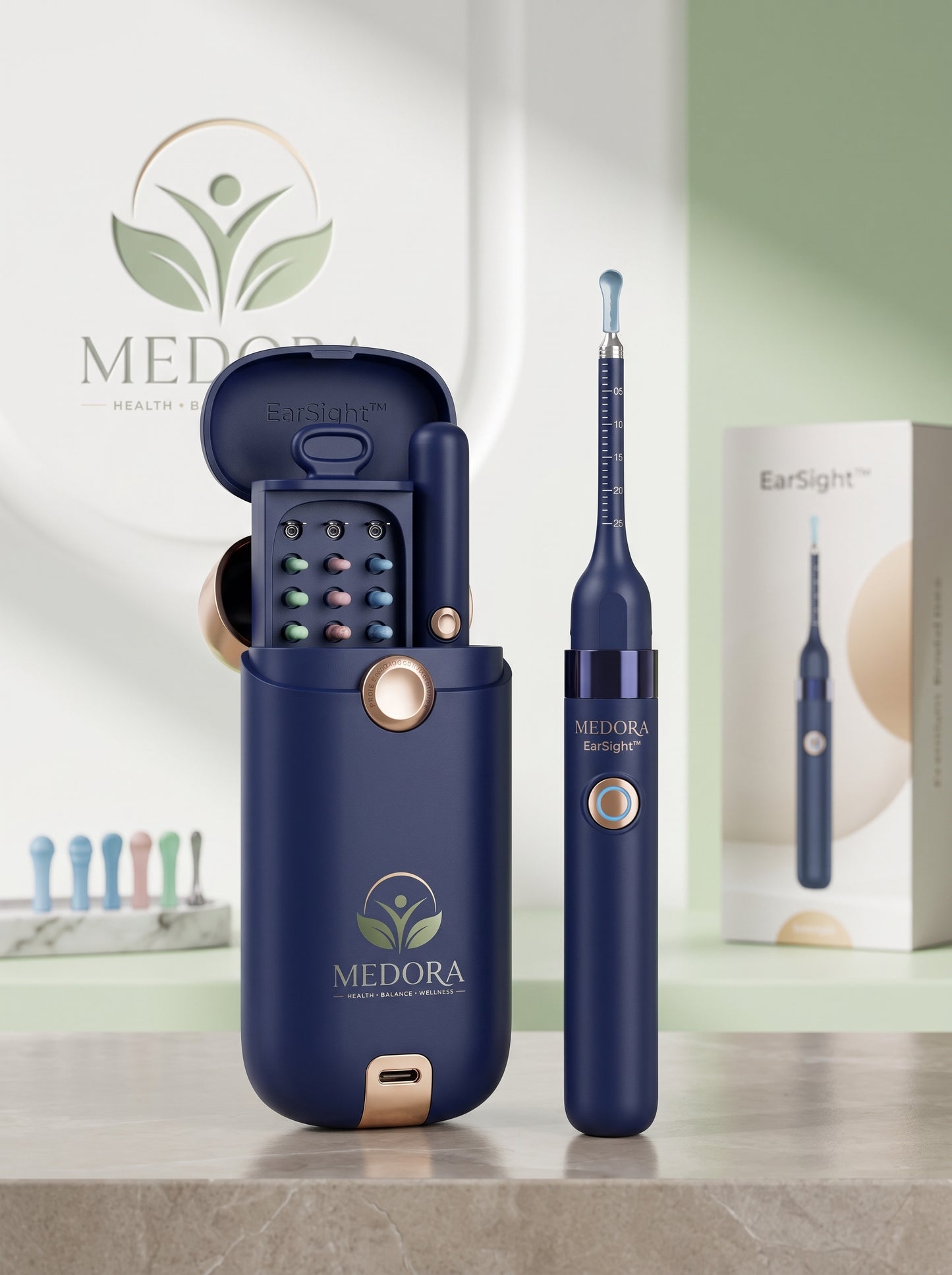 EarSight™ - מערכת ניקוי אוזניים עם מצלמת HD משולבת