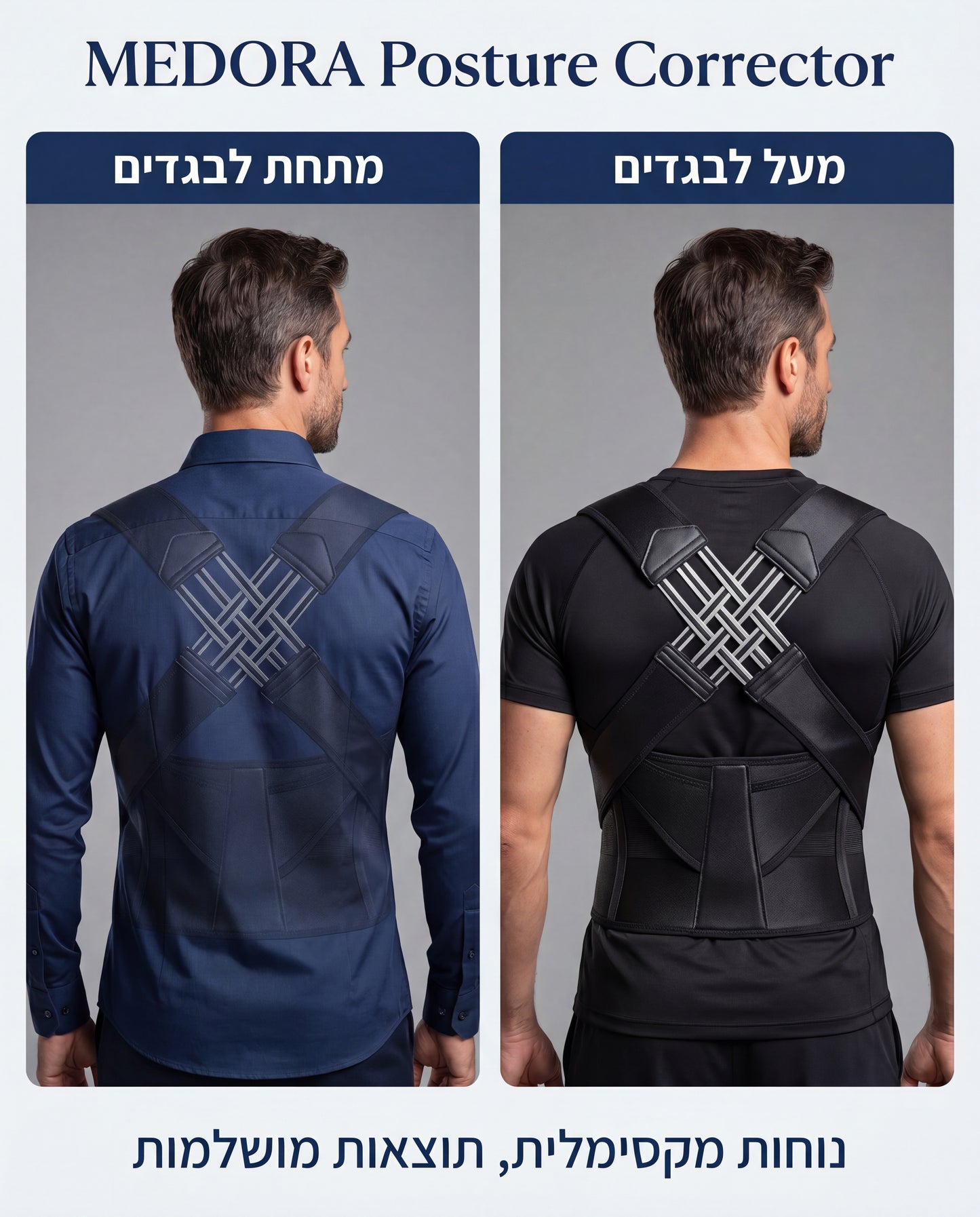 StraightBack™ - רצועת יציבה רפואית מתקדמת